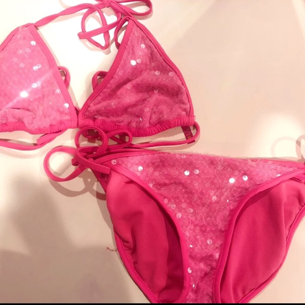 Pink bikini